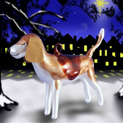 Picture of De Carlini  Ltd Ed Hound of Baskersvilles Christmas Ornament