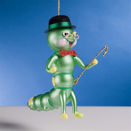 Picture of De Carlini Dad Caterpillar Christmas Ornament 