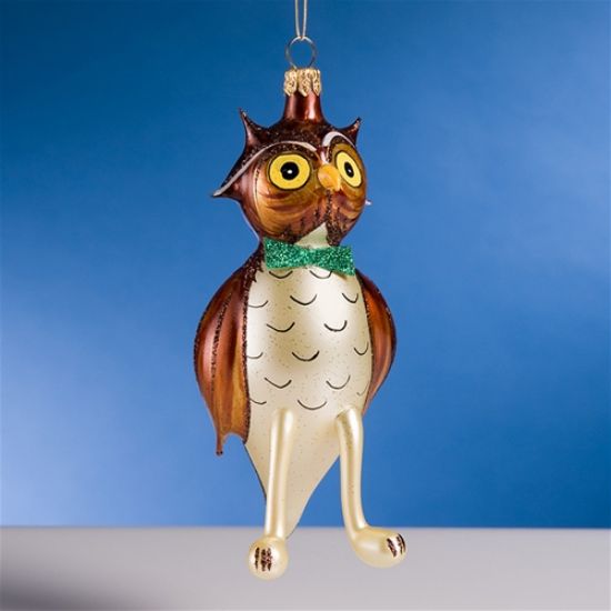 Picture of De Carlini Owl Christmas Ornament