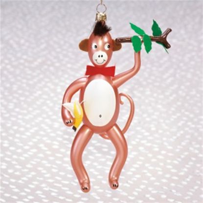 Picture of De Carlini Monkey with Banana Christmas Ornament