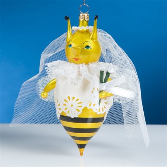 Picture of De Carlini Bride Bee Christmas Ornament