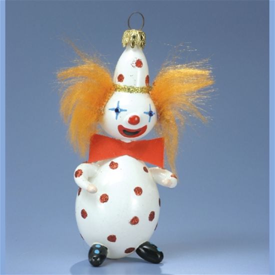 Picture of De Carlini Red Hair Clown Christmas Ornament