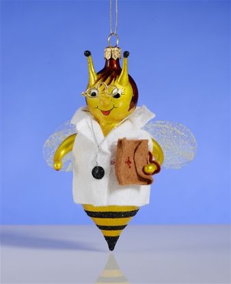 Picture of De Carlini Doctor Bee Christmas Ornament