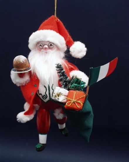 Picture of De Carlini Italian Santa Christmas Ornament