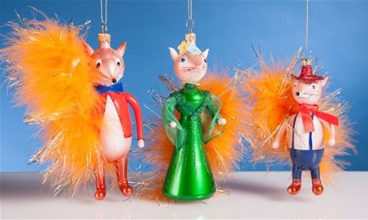 Picture of De Carlini Fox Family Christmas Ornaments