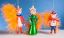 Picture of De Carlini Fox Family Christmas Ornaments