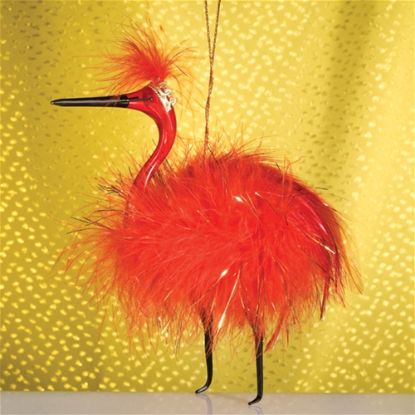 Picture of De Carlini Red Bird Christmas Ornament