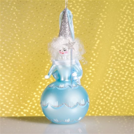 Picture of De Carlini BLue Fairy Christmas Ornament