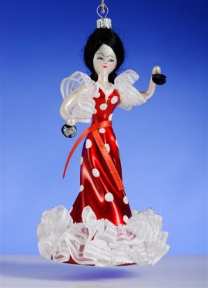 Picture of De Carlini Flamenco Spanish Dancer Ornament