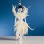 Picture of De Carlini Lady White Feathers Dress Christmas Ornament
