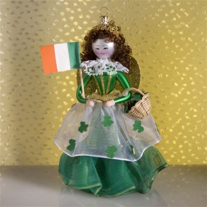 Picture of De Carlini Irish Girl Christmas Ornament