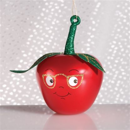 Picture of De Carlini Red Apple Christmas Ornament