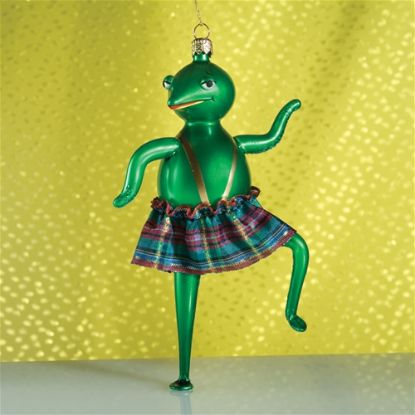 Picture of De Carlini Dancing Frog Christmas Ornament