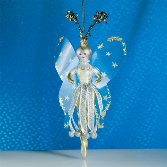Picture of De Carlini Butterfly Lady Christmas Ornament