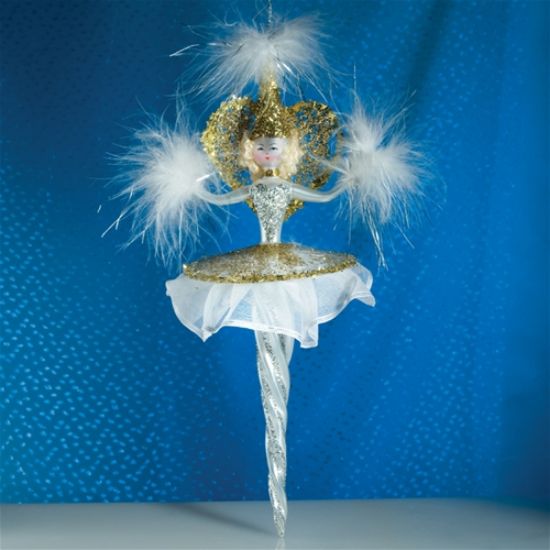 Picture of De Carlini Heart Ballerina Christmas Ornament