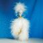 Picture of De Carlini Gold Feathers Lady with Collar Christmas Ornament