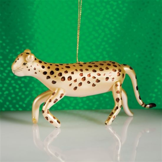 Picture of De Carlini Leopard Christmas Ornament