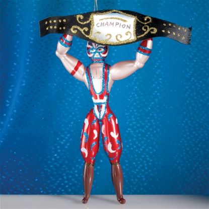 Picture of De Carlini Champion Wrestler Christmas Ornament 