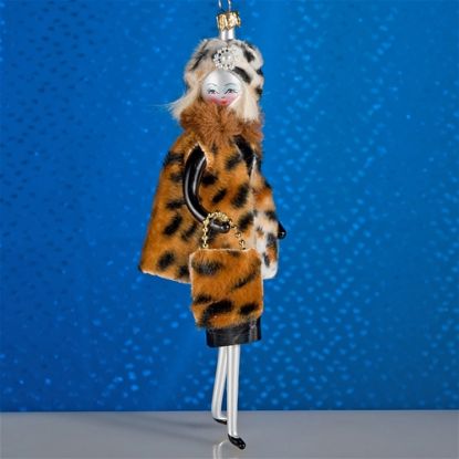 Picture of De Carlini Lady Leopardo Christmas Ornament 