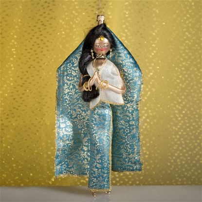 Picture of De Carlini Indian Lady Christmas Ornament
