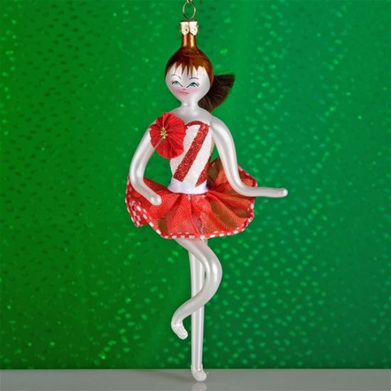 Picture of De Carlini Cheerleader Christmas Ornament