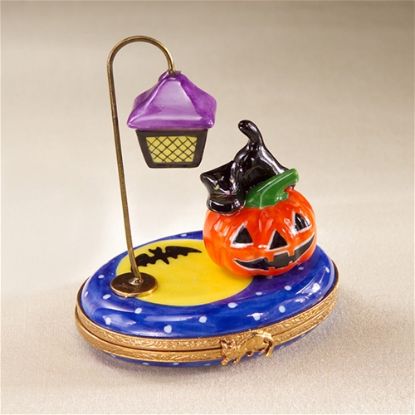 Picture of Limoges Halloween Lantern with Pumpkin Box