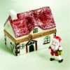 Picture of Limoges Santa House Box with loose Santa