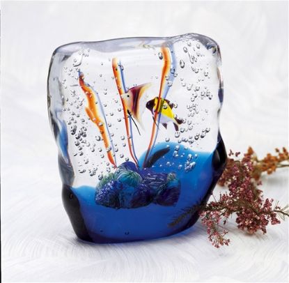 Picture of Murano Glass Aquarium with 2 Fish 