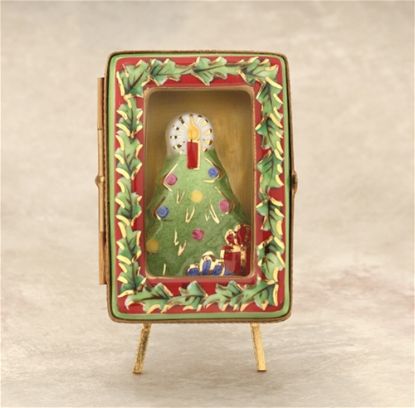 Picture of Limoges Chamart Christmas Tree in Shadow Box