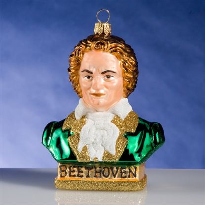 Picture of Beethoven Polish Glass Christmas Ornament