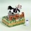 Picture of Limoges Cow by Fence with Milk Box