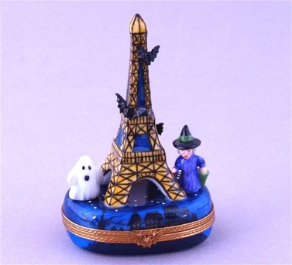 Picture of Limoges Eiffel Tower with Witch and Ghost Box