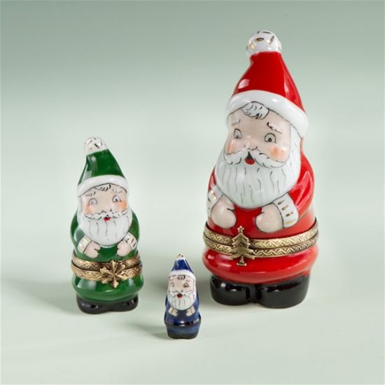 Picture of Limoges 3 Multicolor Santas Boxes