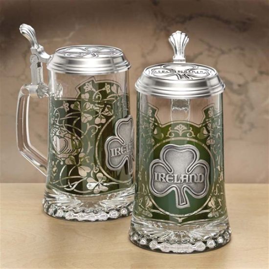 Picture of Ireland Glass Beer Stein, Each. 