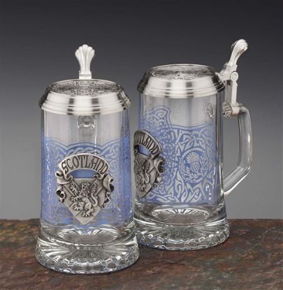 Picture of Scotland  Glass Beer Stein, Each.
