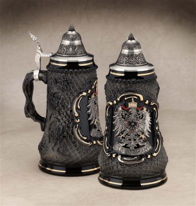 Picture of German Black Crest with Eagle Beer Stein