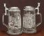 Picture of German Glass Meger Wolf Beer Stein, Each.