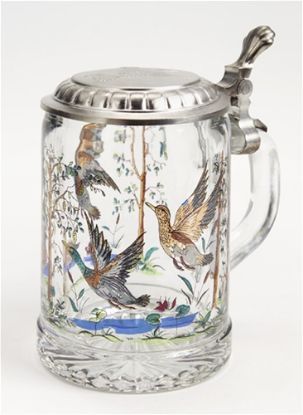 Picture of German Duck Glass Beer Stein