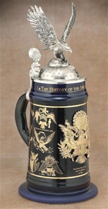 Picture of History of the American Eagle German Beer Stein 