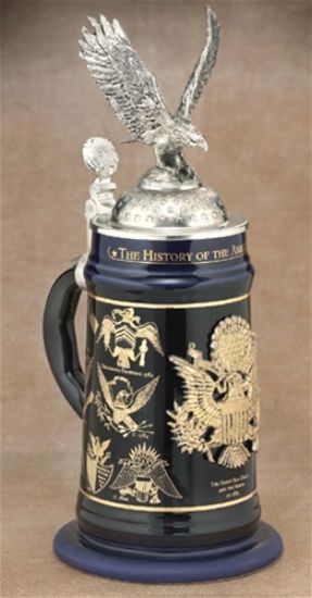 Picture of History of the American Eagle German Beer Stein 