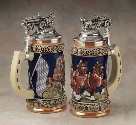 Picture of German Oktoberfest Beerwagon Beer Stein