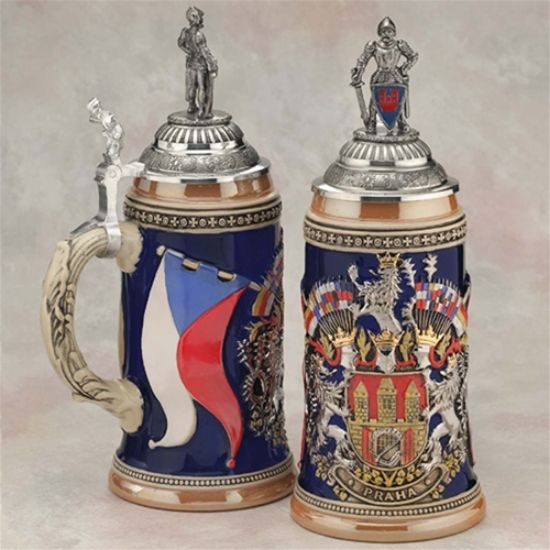 Picture of Prague Coat of Arms German Beer Stein 