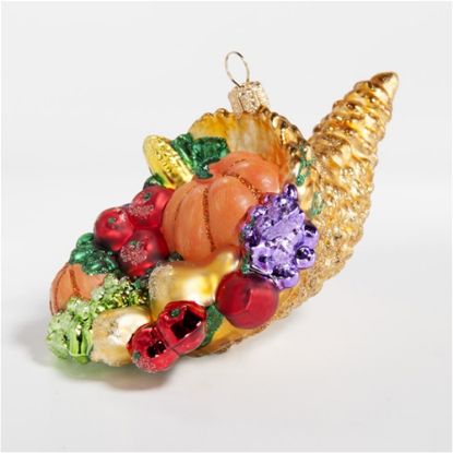 Picture of Cornucopia Polish Glass Christmas Ornament