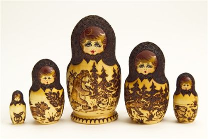 Picture of Russian Bear in the Forest Matryoshka