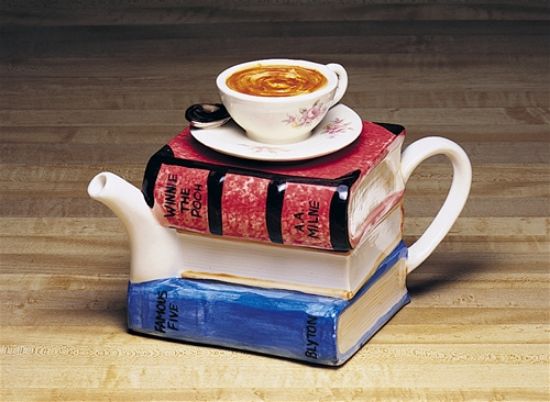 Picture of British Tony Carter Capuccino and Books Teapot