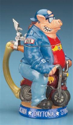 Show details for Biker Hog German Beer Stein Picture of Biker Hog German Beer Stein