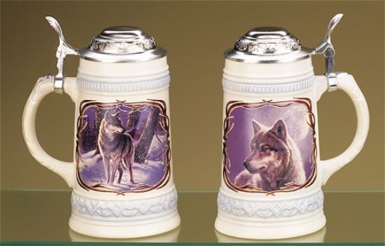 Picture of James Meger Timber Wolf German Beer Stein