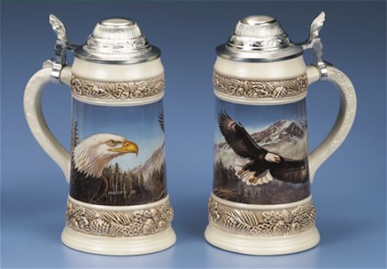 Picture of James Meger Bald Eagle German Beer Stein