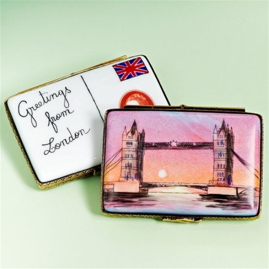 Picture of Limoges London Thames Postcard Box