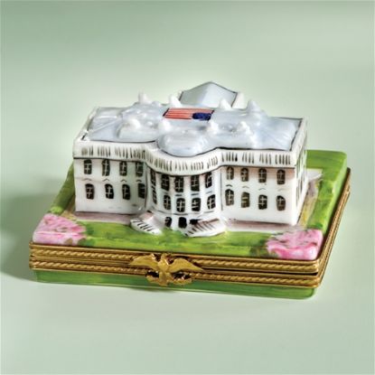 Show details for Limoges White House Box Picture of Limoges White House Box